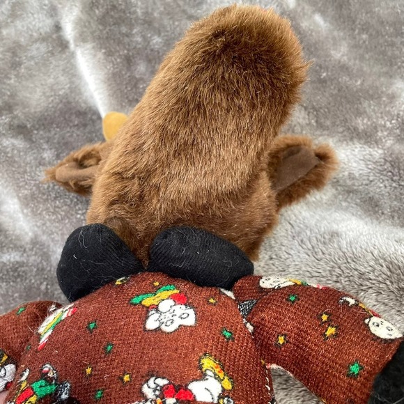 Rudolph Red Nosed Reindeer Plush w/ Pattern Body 15" Christmas Vtg Stuffed Toy - Picture 7 of 8